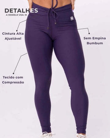 Calça Legging Slim Violeta - Maré Maria moda fitness