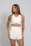 Short Fitness Sara Off White