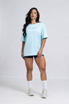Blusão Fitness Oversized 'Olívia Maromba' Azul Candy
