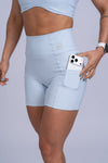 Short Fitness Compressão New Classic Azul Ice
