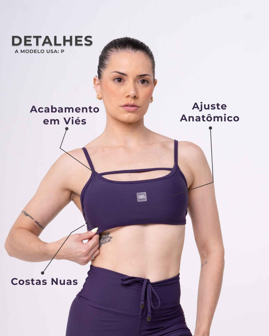 Top Fitness Front Violeta