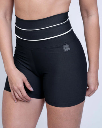 Short fitness Corrida Preto compressão e Vivo Off - Maré Maria moda fitness