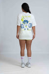 Blusão Fitness Oversized 'Poderosas' Off White