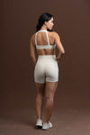 Short Fitness Compressão New Bike Creme