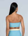 Top Faixa Tomara que caia Allure Azul céu