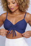 Top fitness Rayssa invertido azul marinho