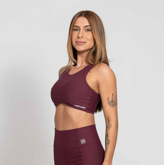 Top Fitness Corrida Com Bolso Ruby
