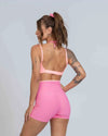 Short Line Rosa Malibu com Coral (Leve defeito)