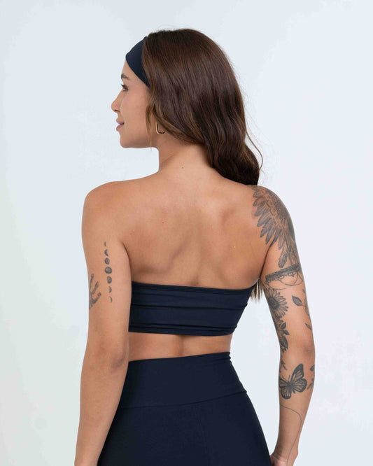 Top Faixa Tomara que caia Allure Preto