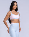 Top Fitness Flow Duo Rosa Blush c/ Azul Ice