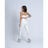 Calça Legging  fitness Classic Off White com compressão e sem empina bumbum