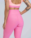 Calça Legging Slim duo Rosa Malibu com Coral