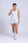 Macaquinho Fitness Compressão New Drop Set Azul Ice