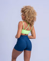 Short fitness Slim Azul Marinho Empina Bumbum