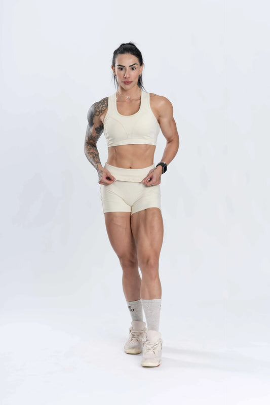 Short Fitness Basic Creme