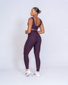Calça Legging  fitness Classic Blueberry sem empina bumbum