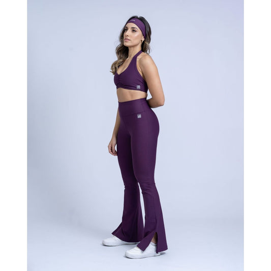 Calça Flare Legging Trend compressão Blueberry s/empina