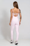 Macacão Fitness Compressão Balance Rosa Blush