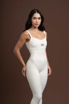 Macacão Fitness Compressão Power Corset Creme