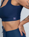 Top Fitness Open Azul Marinho