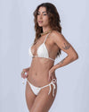 Calcinha Cortininha de lacinho Off White