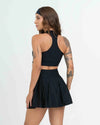 Short Saia Fitness Plissada Super Black - Maré Maria moda fitness