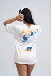 Blusão Fitness Oversized 'Olívia Maromba' Off White