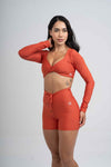 Short Fitness Compressão Slim Telha