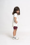 Blusão Oversized Infantil Mini Club Member Off White