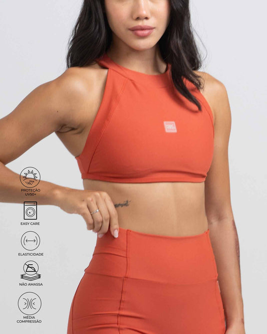 Top Fitness Compressão Madu Telha