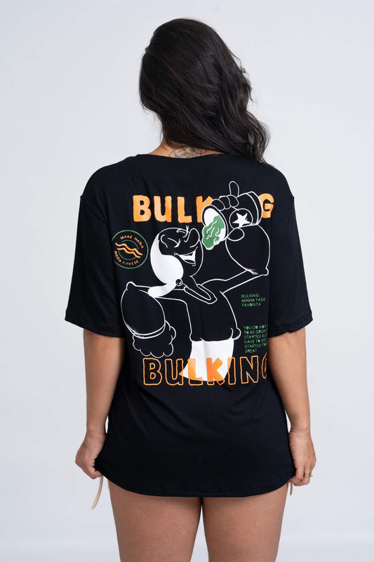 Blusão Fitness Oversized 'Olívia Maromba' Preto