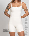Macaquinho Fitness Compressão Balance Off White