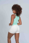 Blusa Fitness Casual Charlote Verde Menta compressão