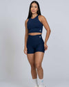 Short Classic Azul Marinho compressão sem empina bumbum