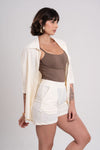 Short Saída De Praia Orla Off White