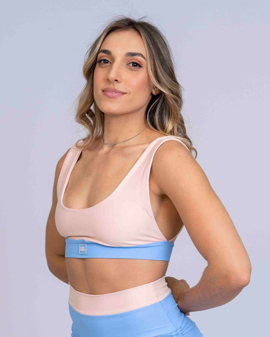 Top Street Rosa Lily com Azul Serenity (Leve defeito)