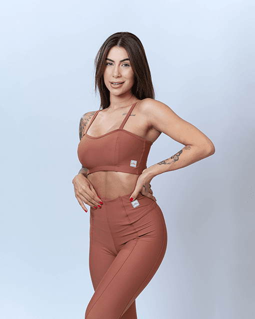 Top Jasmine Cappuccino (leve defeito)