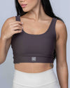 Top Match Fitness Marrom Urban - Maré Maria moda fitness