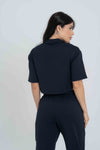 Dueto de Cropped Mach Preto com Luna