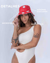 Bucket dupla face estampa Pitaya com Off White