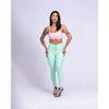 Calça Legging fitness empina bumbum Slim Verde Menta