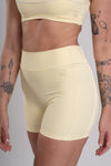 Short Fitness Active Amarelo Brisa Com Off White
