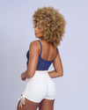 Top fitness Rayssa invertido azul marinho