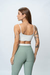 Calça Legging Fitness New Classic Duo Verde Sálvia Com Brisa