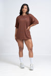Blusão Fitness Oversized 'Do Your Jumps' Marrom