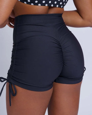 Short Empina Bumbum Smile Preto - Maré Maria moda fitness