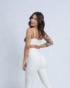 Calça Legging Slim Com Empina Off White (Leve Defeito)
