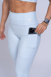 Calça Legging Fitness Compressão New Classic Azul Ice