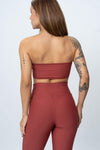 Calça Legging Fitness Compressão New Essence Vermelho Carmim