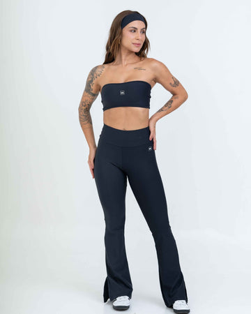 Calça Legging Flare Trend Preta compressão s/empina